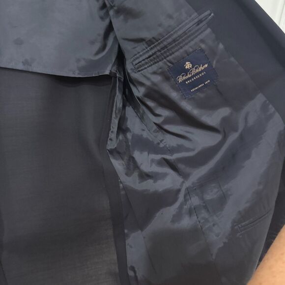 Brooks Brothers BROOKSCOOL Wool Blend Blazer - Black 43L - Picture 6 of 9